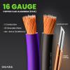 GEARit 16 Gauge Speaker Wire, Speaker Cable 100ft for Car Audio, Home Theater, CCA(Black Purple) view 3