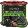 GEARit 18 Gauge Speaker Wire, Speaker Cable 100ft for Car Audio, Home Theater, CCA(Black Green) view 1