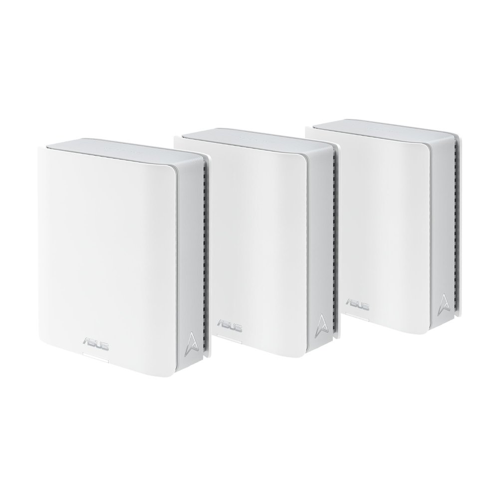ASUS ZenWiFi BT6 Tri-Band WiFi 7 Mesh, 9.4 Gbps, 7600 sq.ft. (3pk), 2.5G WAN Port, Security and Parental Controls Included, Smart Home Master SSIDs, 4G & 5G Mobile Tethering- BT6 (W-3-PK)