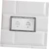 SOESFOUFU 2pcs Electrical Outlet Covers Thickened Splash Socket Protection for Bathrooms Hotels Homes Adhesive for Wall Types Safe Easy to Install view 2