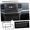 Gatuida Audio Modification Panel Double Din Installation Kit Car Stereo Frame Black Trim Kit view 2