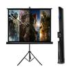 FIEZFEAT Retractable Projector Screen 60 72 Inch Indoor Outdoor Mobile Projection Screen, Lightweight Carry, 16:9 HD Wrinkle-Free Tripod Screen for Home Office Pcamping(4:3,72in) view 1