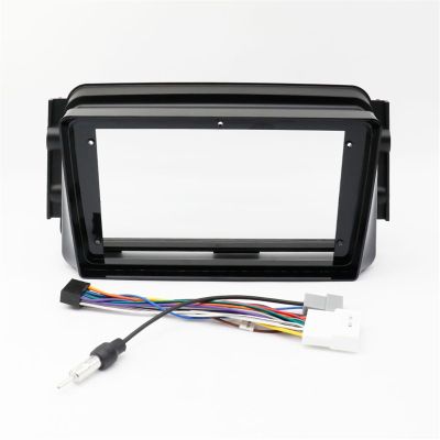 AYYDXRK 9/10.1 Inch Car Frame Fascia Adapter Android Radio Dash Fitting Panel Kit Compatible with Nissan Kicks Micra Versa Almera 2014-2019 Install Mount Kit(9 Inch Frame Cable)