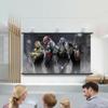 FIEZFEAT Projector Screen Anti Light 16: 9 Hanging Projector Screen 60" 72" Indoor Home Theater Movie Screen, Full HD Projection Screen for Cinema Office Video Game(16:9,60in) view 1