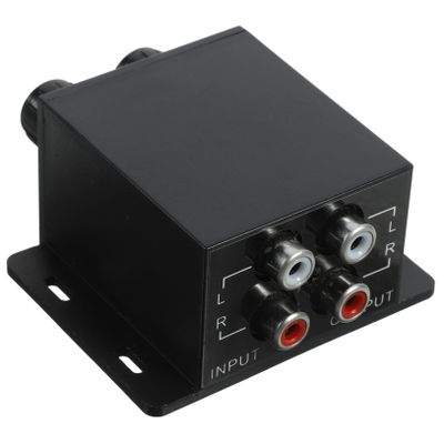 GRIRIW Car Amplifier Bass Control Knob Adjustable Audio Level Controller for Enhanced Car Sound System RCA Potentiometer for Speakers and Subwoofer