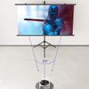 FIEZFEAT 60" 72" Projector Screen with Floor Standing Roll Up Tripod, 16:9 4K HD Movie Home Theater Projector Screen for Indoor Outdoor, Durable Height Adjustablle(16:9,60in) view 2