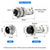 100Sets GX16 2Pin Aviation Connector Panel Mount Circular Metal Adapter Male Female Plug Socket (2P) view 3