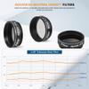 Alstar 1.25" Telescope Moon Filter ND96-0.9 ND96-0.6 ND96-0.3 Kit for Telescope Eyepiece Accessory Reduces Moon Glare and Enhances Lunar Crater Details - 3 Filter Set view 2