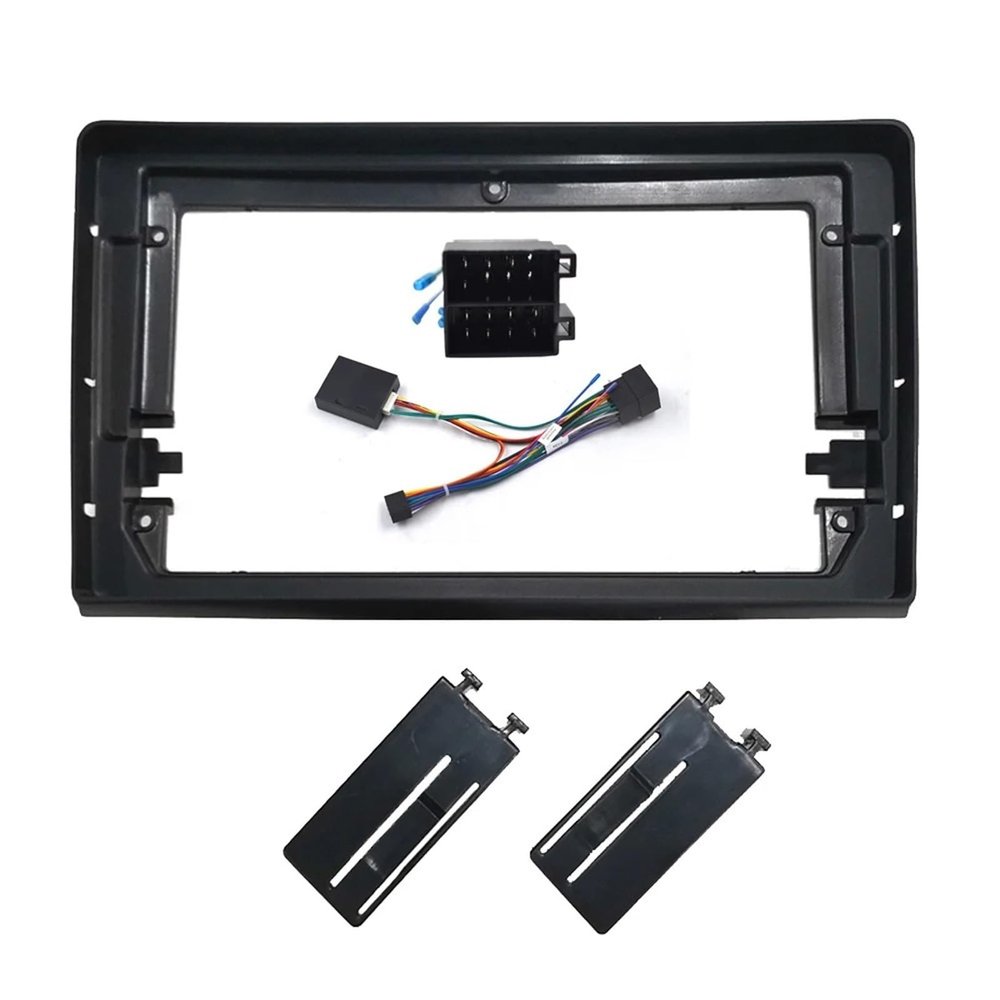 9 Inch Car Compatible with FIAT Bravo 2006-2016 Fascia Radio Panel Dash Kit Install Facia Console Bezel Adapter Plate Trim Cover Frame(Frame an canbus)