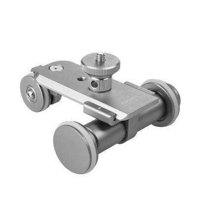 Camera Table Dolly Slider, 3-Wheels Motorized Track Rail Slider Dolly Car, 1/4-inch 3/8-inch Screw Threads and Up to 6kg / 13.2lb, for DSLR DV Video Film Camcorder