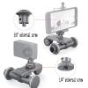 Camera Table Dolly Slider, 3-Wheels Motorized Track Rail Slider Dolly Car, 1/4-inch 3/8-inch Screw Threads and Up to 6kg / 13.2lb, for DSLR DV Video Film Camcorder view 3