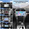 HPDELGB Car Stereo Radio Dash Kit for Toyota 4Runner Radio 2009-2022, Silver Lower 12.3" Android Head Unit TS10, 4+32G, Wireless CarPlay & Android Auto, GPS Navigation, AHD Backup Camera view 3