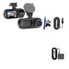 3 Channel Dash Cam 4K+1080P Car Dash Camera Front Inside Rear Night Vision Car DVR Video Recorder Rearview Cam(V25D-G-P-S,256G1) view 1