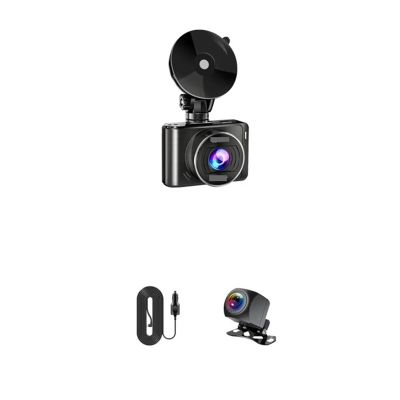 2.5 Inch 4K 3840 * 2160P Car Mirror Dash Cam Dual Len Dashcam Drive Recorder Stream Rearview Mirror IPS Screen Camera(A10,32GB)