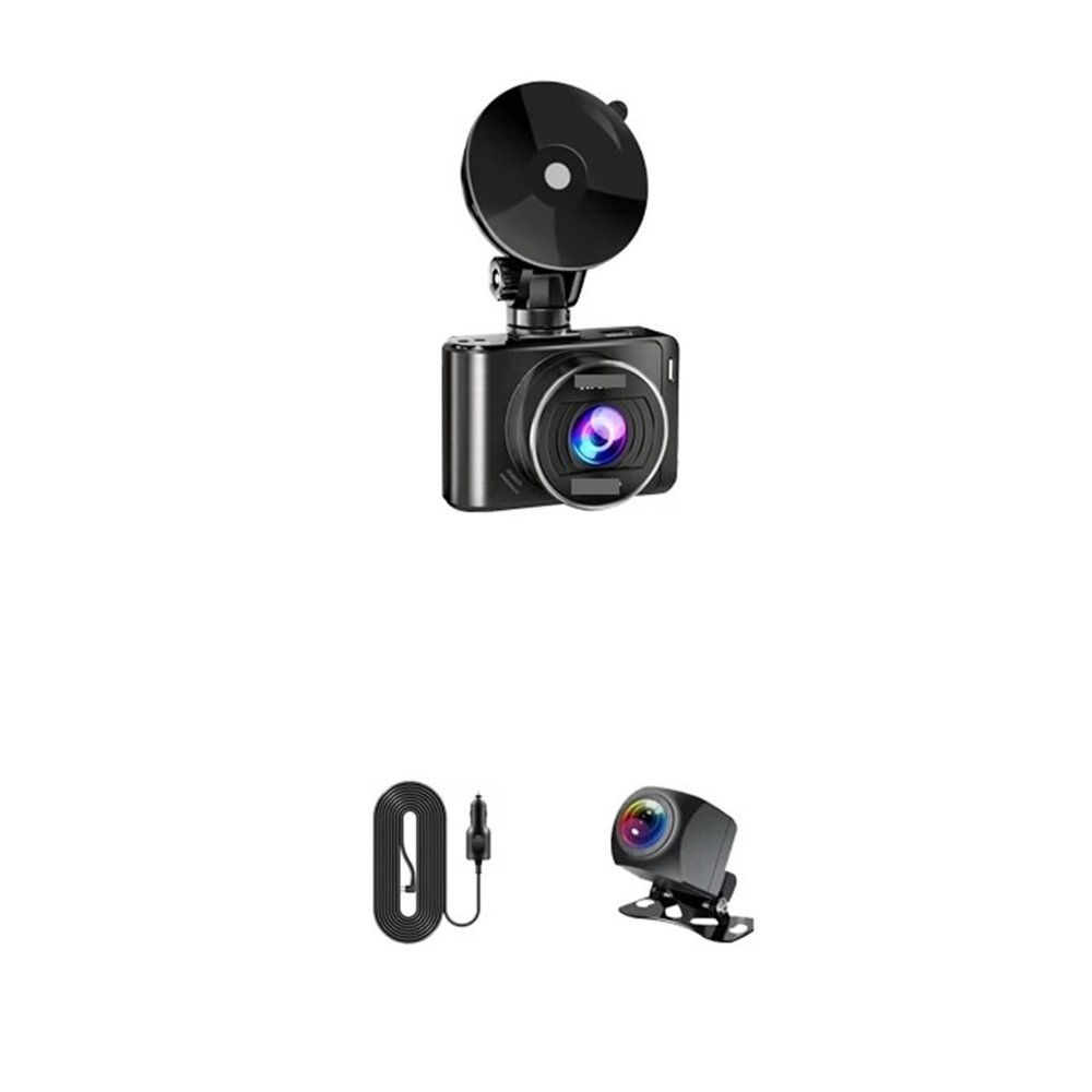 2.5 Inch 4K 3840 * 2160P Car Mirror Dash Cam Dual Len Dashcam Drive Recorder Stream Rearview Mirror IPS Screen Camera(A10,32GB)