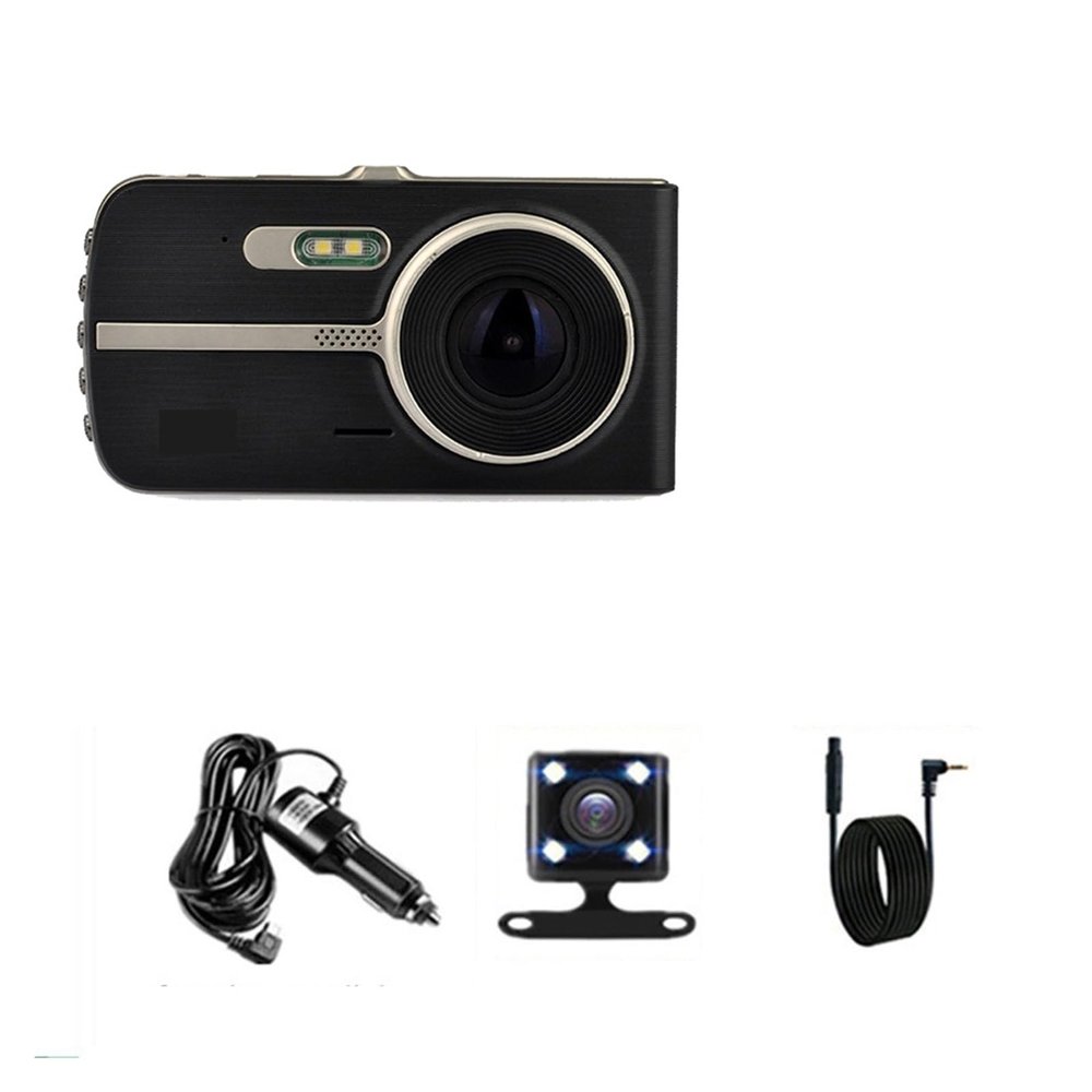 Car DVR Dash Cam Full 1080P Car Camera Drive Video Recorder Auto Dashcam Black Box Car Accessories Night Vision(DVR Rear Camera,16G TF Card)