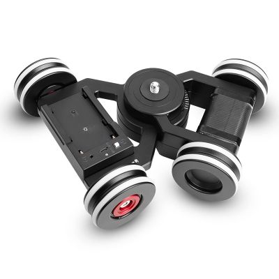 Camera Slider Dolly Car, 4-Wheels Professional Camera Slider Dolly, Electric Smart Photography Track with APP Control Support, Max Load 11lb/5kg and Ultra Silent, for Cameras Camcorders