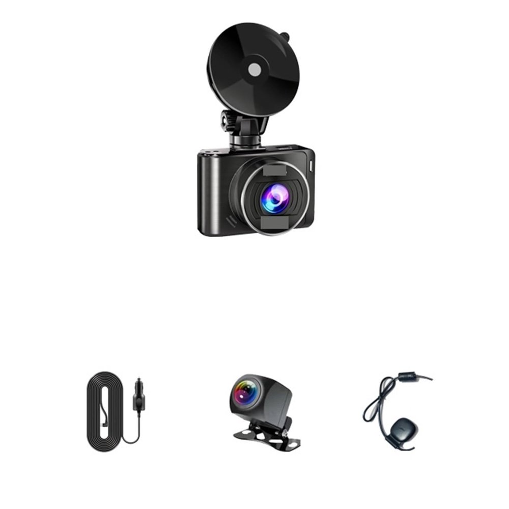 2.5 Inch 4K 3840 * 2160P Car Mirror Dash Cam Dual Len Dashcam Drive Recorder Stream Rearview Mirror IPS Screen Camera(A10G,128GB)