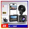 2.5 Inch 4K 3840 * 2160P Car Mirror Dash Cam Dual Len Dashcam Drive Recorder Stream Rearview Mirror IPS Screen Camera(A10G,128GB) view 2
