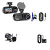 3 Channel Dash Cam 4K+1080P Car Dash Camera Front Inside Rear Night Vision Car DVR Video Recorder Rearview Cam(V25D-G-P-S-6M RCC,128G1) view 1