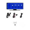 10.26 Inch Car Dvr 4K 3840 * 2160P Dash Cam Rearview Dashboard Dual Lens Compatible for Android Auto&Carpaly Camera Driving Recorder(Without Card) view 1