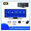 10.26 Inch Car Dvr 4K 3840 * 2160P Dash Cam Rearview Dashboard Dual Lens Compatible for Android Auto&Carpaly Camera Driving Recorder(Without Card) view 2
