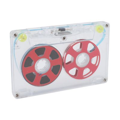 Reel to Reel Blank Audio Cassette Tape for Music Recording, 46 Minute Blank Cassette Tape, Low Noise Bias I Sound Cassette Tape, Aluminum Empty Cassette Tape (Red)