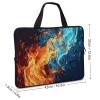 Laptop Case Sleeve 17inch Shockproof Laptop Case Fire and Water Pattern Laptop Sleeve Carrying Case view 2