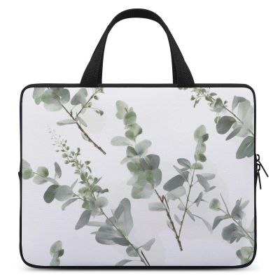 Laptop Case Sleeve 17inch Shockproof Laptop Case White Natural Greenery Twig Laptop Sleeve Carrying Case