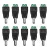 Akozon 10Pcs DC Power Male Plug Jack Terminal Adapter Connector CCTV Camera 5.5 * 2.1mm Easy Install Professional Appearance view 1