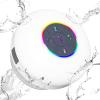 FKLBBLPM Shower & Outdoor Speaker - 10M Bluetooth, Suction Cup Powerhouse IPX7 Waterproof & Dustproof w/RGB Party Lights - Ultimate Bath Companion (White) view 1