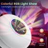 FKLBBLPM Shower & Outdoor Speaker - 10M Bluetooth, Suction Cup Powerhouse IPX7 Waterproof & Dustproof w/RGB Party Lights - Ultimate Bath Companion (White) view 3