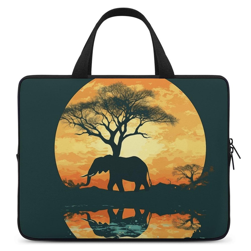Laptop Case Sleeve 17inch Shockproof Laptop Case Beautiful Elephant Laptop Sleeve Carrying Case
