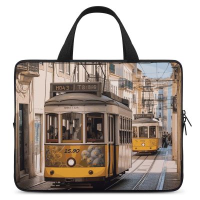 Laptop Case Sleeve 17inch Shockproof Laptop Case Lisbon Tram Laptop Sleeve Carrying Case
