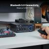 Bluetooth Stereo Receiver &Home Audio Amplifier, 300Wx2 2-Channel for Home Theater & Bookshelf Speakers, w/FM Radio Karaoke, w/USB/SD/RCA/MIC/FM in, with Remote Control, for Garage Bar Party view 2