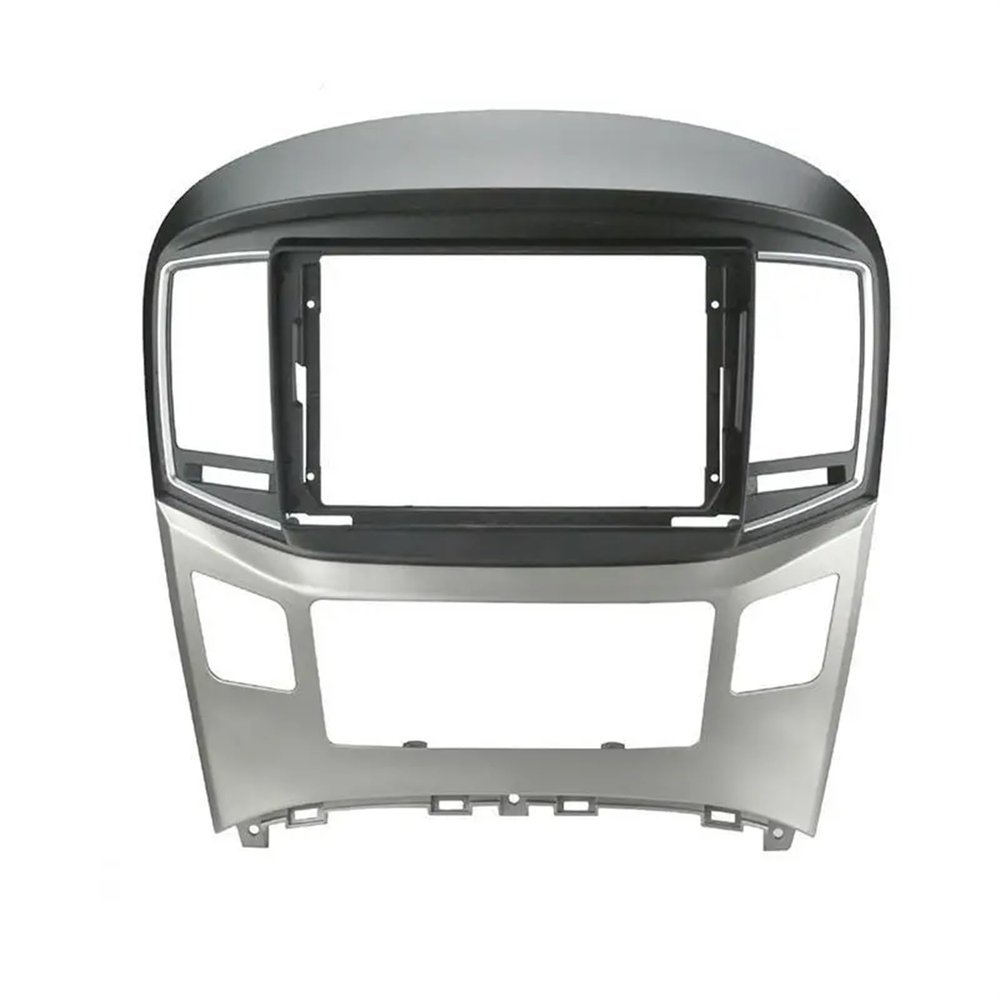 AYYDXRK 9 Inch Car DVD Frame Audio Dash Trim Kits Facia Panel Radio Player Screen 2 Din Compatible with Hyundai H1 Starex 2015-2018 Kit Frame Install Mount Kit(Only Frame A)
