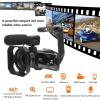 Asixxsix 4K Video Camera, 56MP Vlogging Camera with Microphone Stabilizer Wide Angle Lens, 18X Digital Zoom, 3 Inch for Baby Growth Records, Travel, Wedding view 3