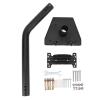 Gen 3 Roof Mount, Pivot Roof Pole J Mounting with V3 Pipe Flat Adapter, Wall Mount Bracket for Standard Dish Internet Kit Satellite view 3