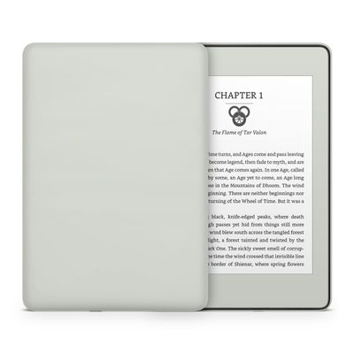 Tacky Design Solid Color Skin for Kindle Paperwhite Skin Wrap Decal Classic Color Vinyl, Premium 3M Decal Sticker for Full Surface Coverage (Grey, Paperwhite (10th Gen, 2018))