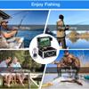 FLOATD Underwater Fishing Camera DVR, 7.0 Inch Screen, 1000TVL Fish Finder Camera, Infrared LED IP68 Waterproof Camera with Adjustable 38 LEDs, for Ice Lake Boat(100M Cable) view 4