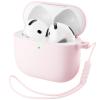 ORNARTO Bundle Case for AirPods 4 Case (2024) in Pink + for Tesla Phone Mount in Black view 2