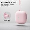 ORNARTO Bundle Case for AirPods 4 Case (2024) in Pink + for Tesla Phone Mount in Black view 4