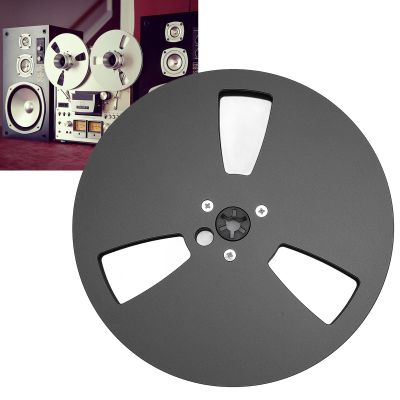 Aluminum Alloy 7 Inch Empty Tape Reel,Sturdy and Sound Recording Reel for 1/4 inch Tapes, Stable and with 3 Holes, Minimizing Vibrations for Reel to Reel Tape Player