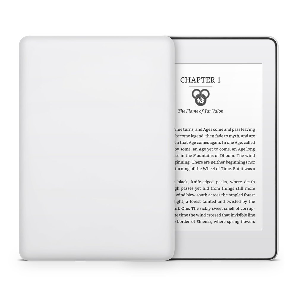Tacky Design Solid Color Skin for Kindle Paperwhite Skin Wrap Decal Classic Color Vinyl, Premium 3M Decal Sticker for Full Surface Coverage(Light Gray, Paperwhite (10th Gen, 2018))