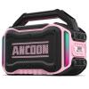 ANCOON Speakers Bluetooth Wireless: 80W(Peak) Loud Speaker with Bass, 20H Playtime, IPX6 Waterproof, Large Jobsite Speakers for Work, Outdoor, Workshop, Garage, Portable Speaker with TWS (Pink) view 1