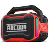 ANCOON Speakers Bluetooth Wireless: 80W(Peak) Loud Speaker with Bass, 20H Playtime, IPX6 Waterproof, Large Jobsite Speakers for Work, Outdoor, Workshop, Garage, Portable Speaker with TWS (Red) view 1