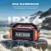 ANCOON Speakers Bluetooth Wireless: 80W(Peak) Loud Speaker with Bass, 20H Playtime, IPX6 Waterproof, Large Jobsite Speakers for Work, Outdoor, Workshop, Garage, Portable Speaker with TWS (Red) view 3