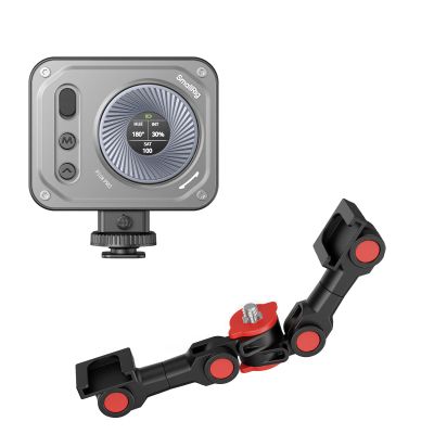 SMALLRIG Vibe P108 Pro RGB Video Light 4661 and Dual Cold Shoe Mount 3483B