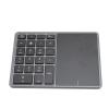 ANGGREK Number Pad, Dual Modes Rechargeable High Sensitivity Numeric Keypad for PC for Laptop (Dark Gray) view 1