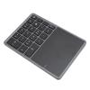 ANGGREK Number Pad, Dual Modes Rechargeable High Sensitivity Numeric Keypad for PC for Laptop (Dark Gray) view 2